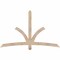 Ekena Millwork Davenport Smooth Timber Gable Bracket, Douglas Fir, 72"W x 45"H x 3 1/2"D x 3 1/2"F, 15/12 Pitch GBW072X45X0404DAV00SDF - alternate 1